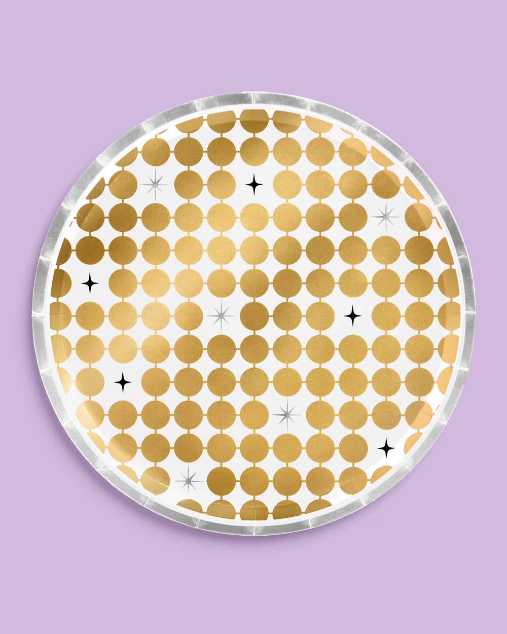 xo, Fetti - Wholesale Disposable Plate - New Year, New Era Plates - 24 paper plates NYE 4