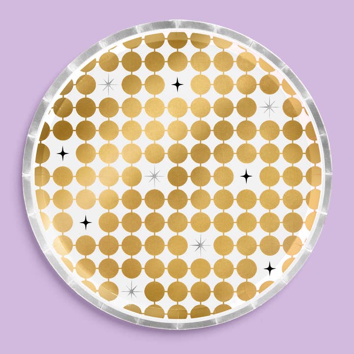 xo, Fetti - Wholesale Disposable Plate - New Year, New Era Plates - 24 paper plates NYE 4