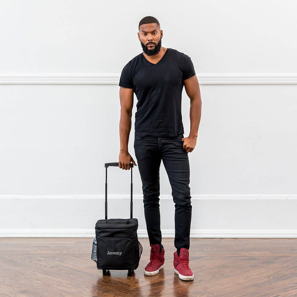 Weddingstar Inc. - Wholesale Cooler/Cooler Bag - Black Rolling Cooler Bag Trolley3