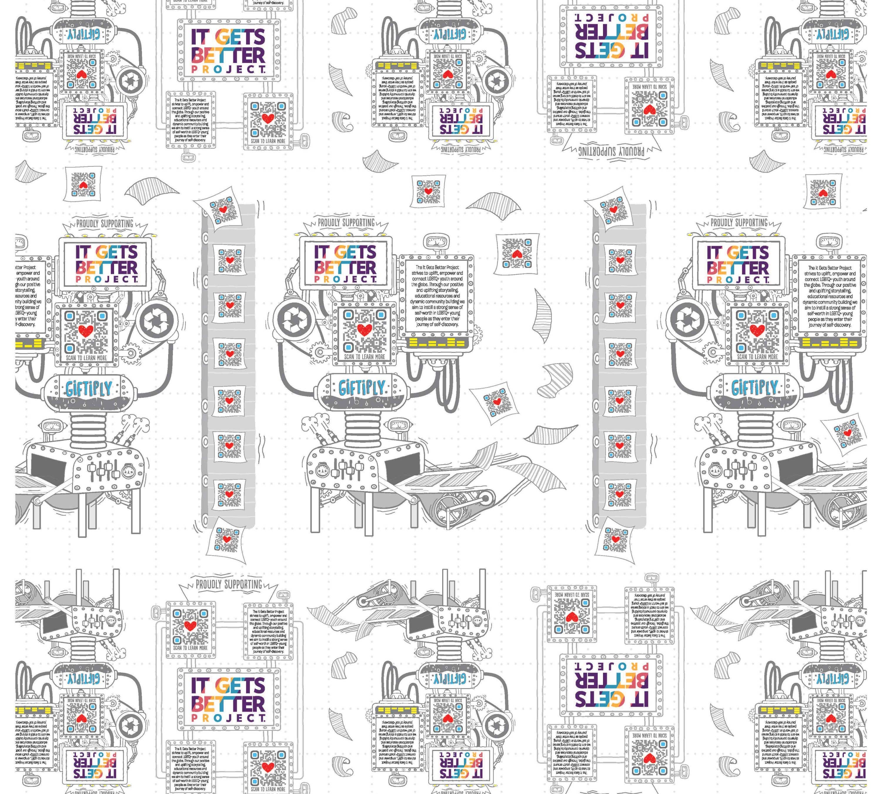 Giftiply - Wholesale Flat Wrap - Winter Royalty - Charity Eco-Friendly Wrapping Paper2