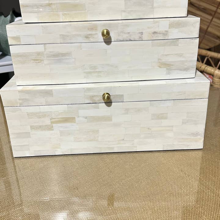 Auden & Avery - Wholesale Decorative Box - Bone Inlay Decorative Boxes - Multiple Sizes