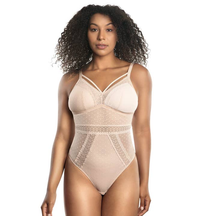 Mia Dot Bodysuit - Cameo Rose for wholesale by PARFAIT