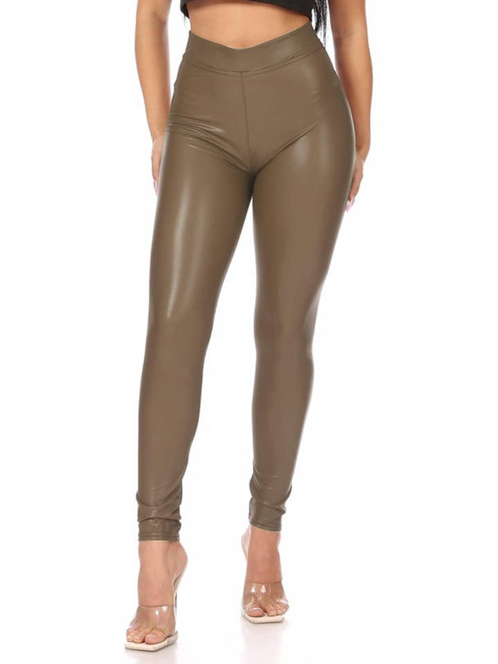 MOA COLLECTION - Wholesale Leggings - Dames - Effen imitatie-legging voor dames18