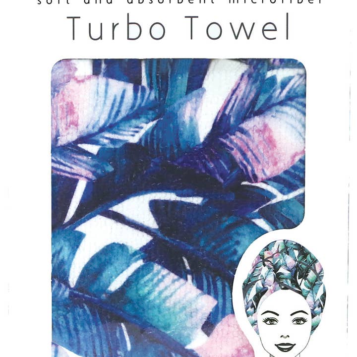 DM Merchandising - Wholesale Hair Towel/Wrap - Lemon Lavender Turbo Towel Open Stock