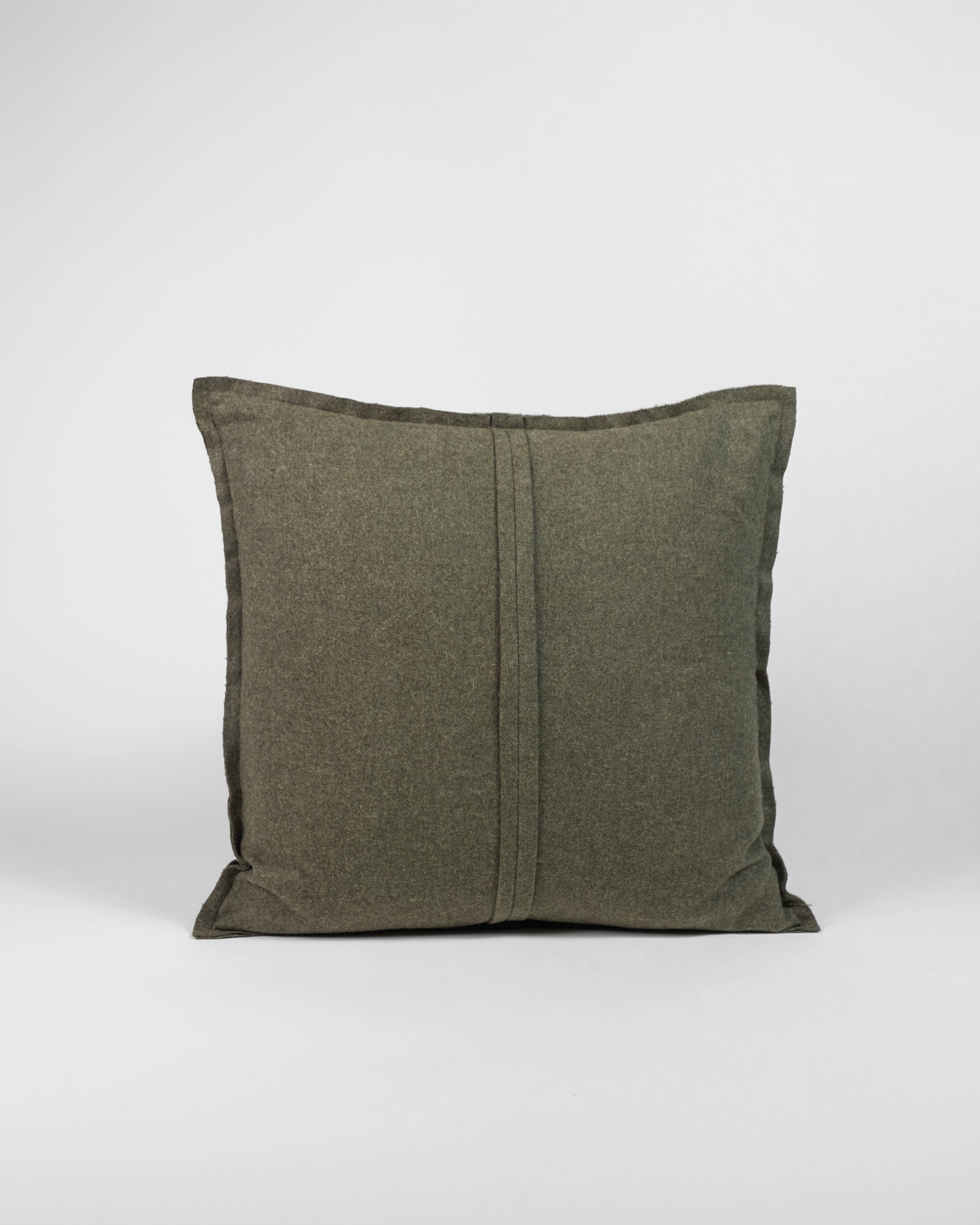 o cactuu - Wholesale Throw Pillow Cover - Olive Green Wool Cushion Cover - NEW - Home Decor - Gift1