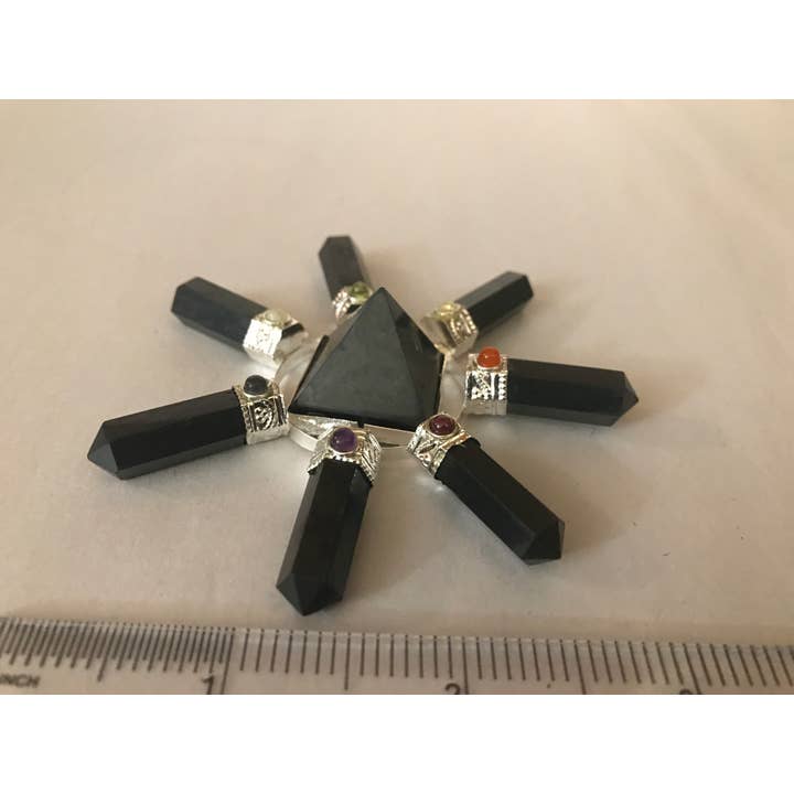 7 Chakra Shungite Energy Generator for wholesale by Elite Gems