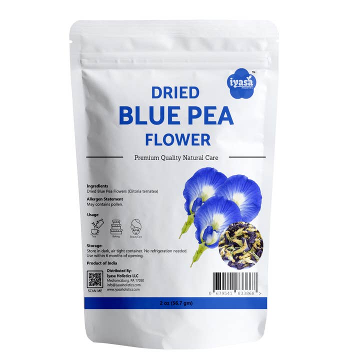 Fleur de pois bleu séchée pour la vente par Iyasa Holistics