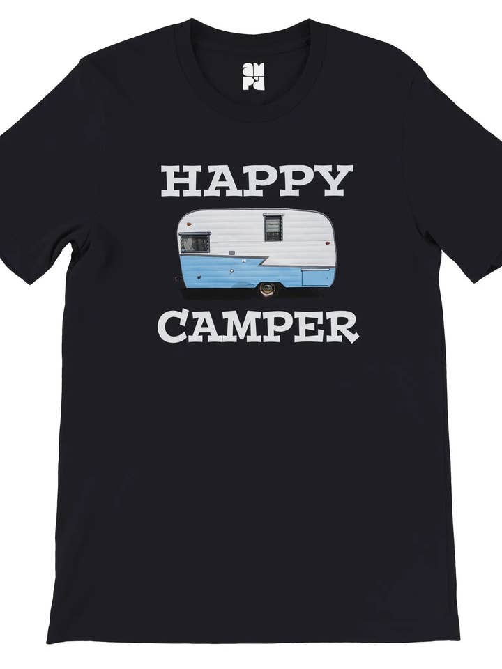Happy Camper - Premium Unisex Crewneck T-shirt for wholesale by Amp'd Apparel Company