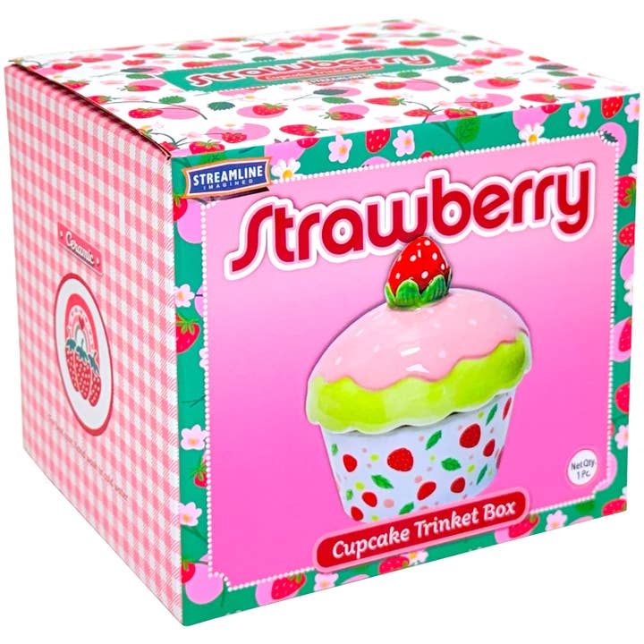 Streamline - Wholesale Jewelry Box/Organizer - Strawberry Cupcake Trinket Box3