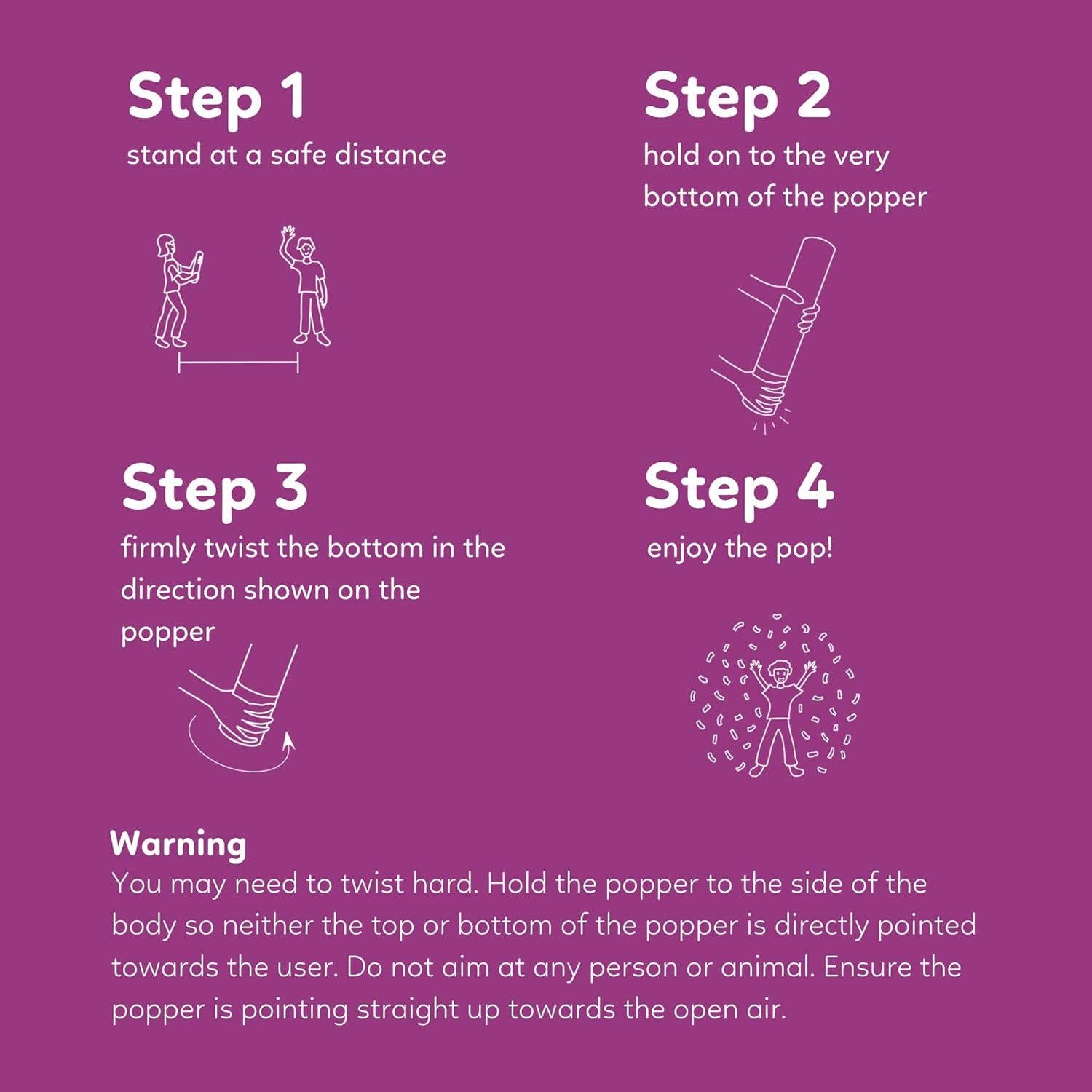 TUR Party Supplies - Wholesale Party Popper - No Mess Streamer Confetti Cannon Party Poppers4