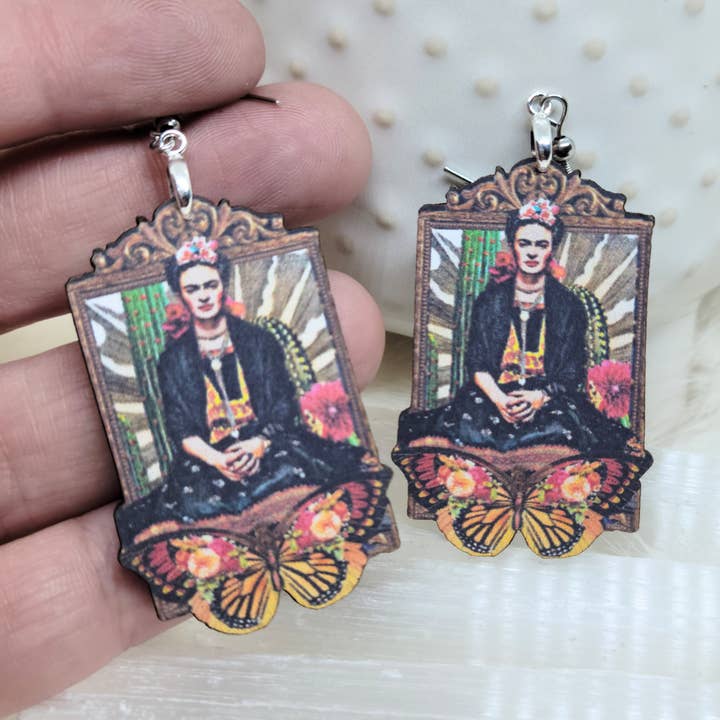Frida Ode to The Goddess Earrings for wholesale by Iamsonotcool