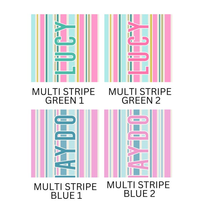 Clairebella Personalized Gifts & Pillows - Wholesale Beach towel - Multi Stripe Towel | Custom Beach Towel | Cotton Beach Towel3