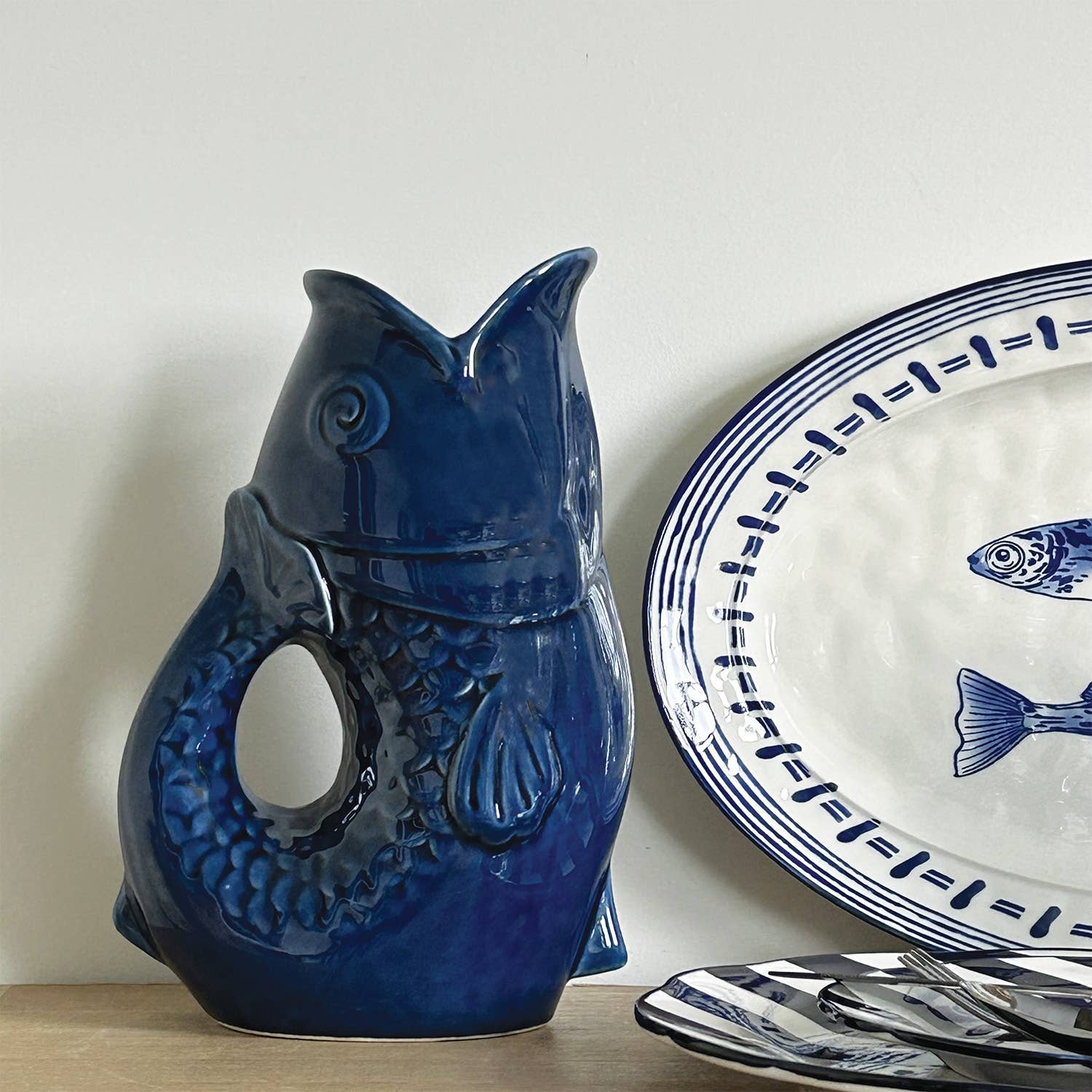 Opjet Paris - Wholesale Decorative Plate/Dish/Bowl - Oval fish dish L38.9 W25.5 H3.2cm3