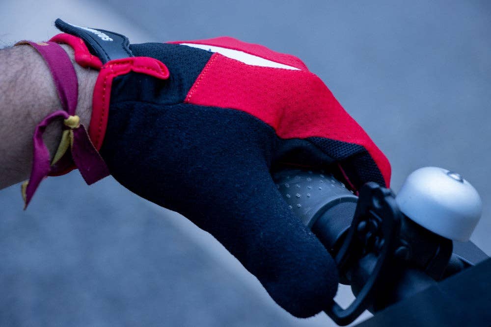 Kratos - Wholesale Gloves - Unisex - Mountain Biking Gloves | Full Finger Padded Cycling Gloves - RED15