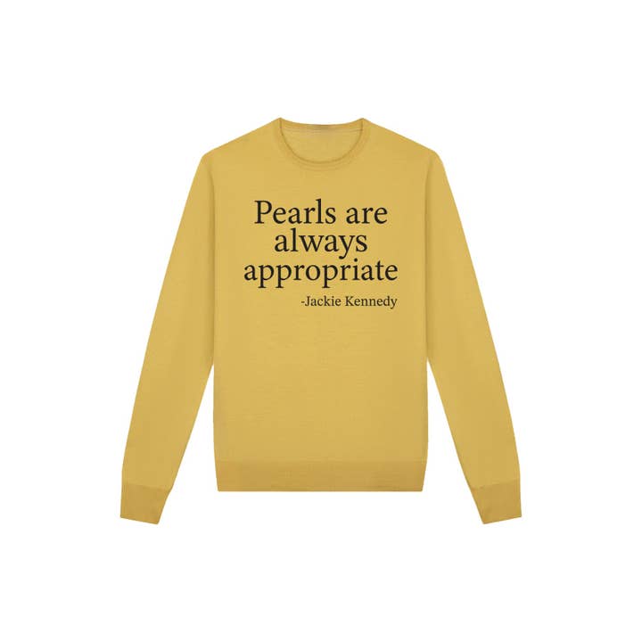 nobarand - Wholesale Hoodie - Women's - HUC-L4787 Pearls Are Always Appropriate Graphic Sweathershir2