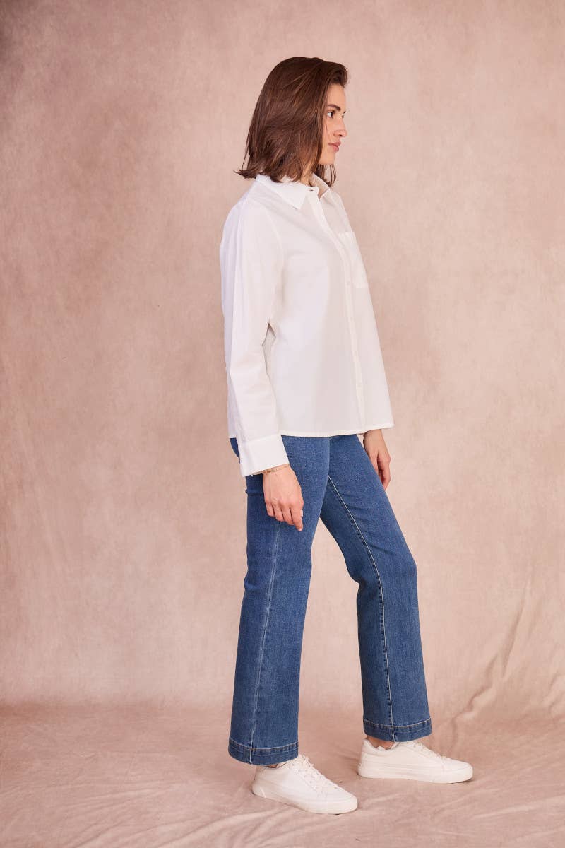 Calie Paris – Camisa com botões no colarinho – Mulher por atacado – Camisa ARIANNE – Clássica com sofisticação sutil3