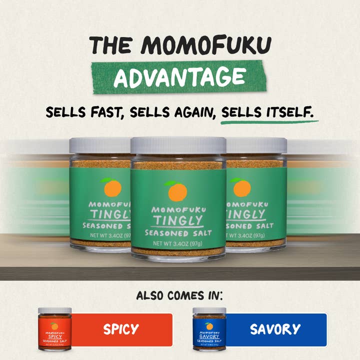 Momofuku - Wholesale Salt - Tingly Seasoned Salt | Gourmet Spice | Stocking Stuffer1