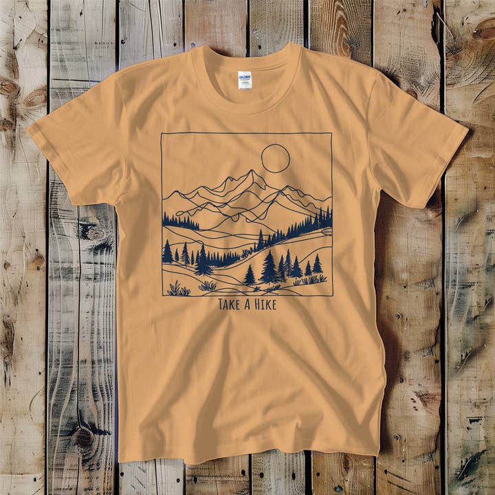 Swift Retail - Wholesale T-Shirt (Graphic) - Unisex - Take a Hike Mountains Unisex Tee