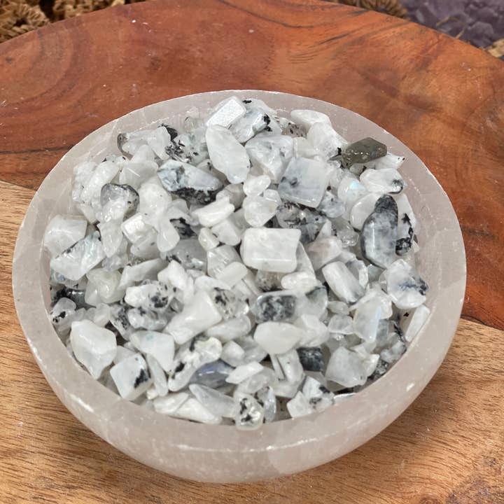 CaNatureLover - Wholesale Spiritual Stone/Crystal - Natural Rainbow Moonstone Chip , Real Rainbow Moonstone chip2