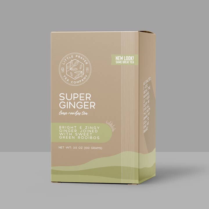 Little Prayer Tea Company - Wholesale Loose Tea - Loose Leaf Ginger Tea - Green Rooibos - Tea - Super Ginger