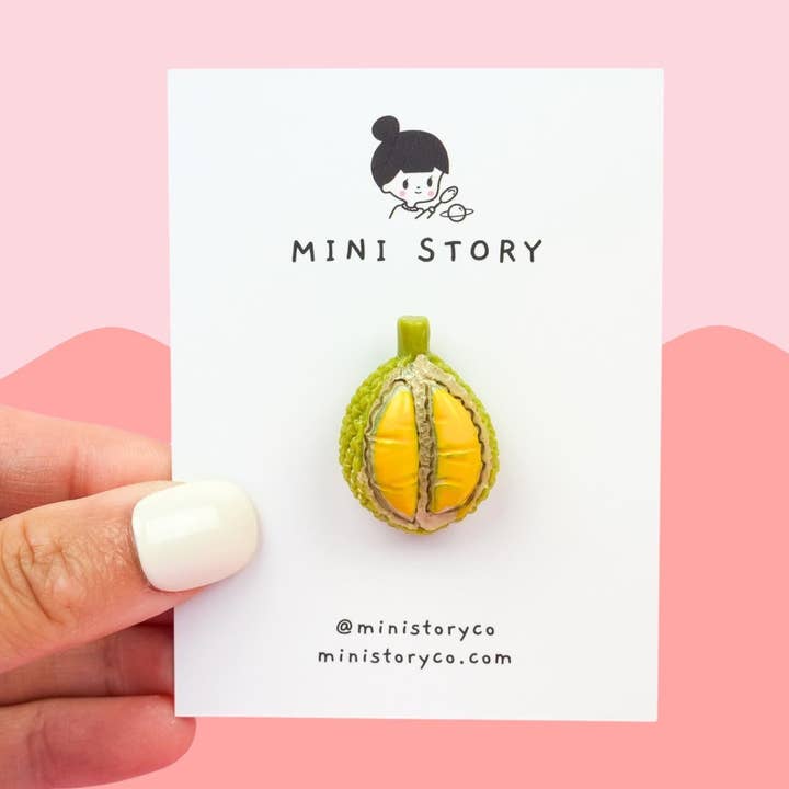 Durian Pin for wholesale by Mini Story Co