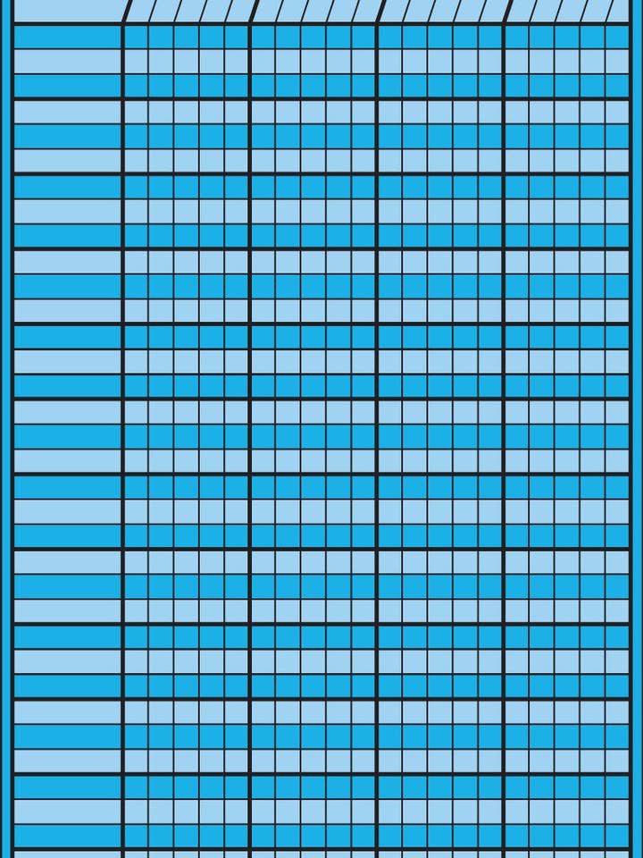 Grafico incentivi piccolo - blu per la vendita all'ingrosso da parte di Creative Shapes Etc.