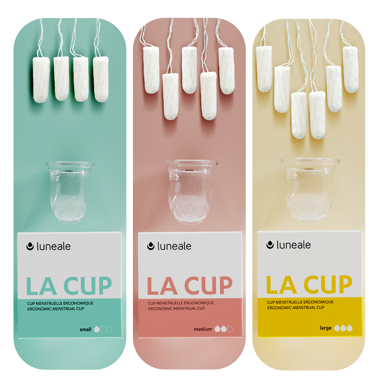 Luneale – wholesale Menskopp – La Cup - Storlek L - Menskopp för kraftig till mycket kraftig menstruation6