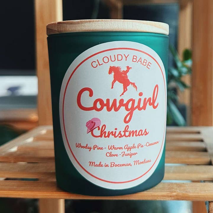 Cloudy Babe - Wholesale Jar/Filled Candle - Cowgirl Christmas Candles0