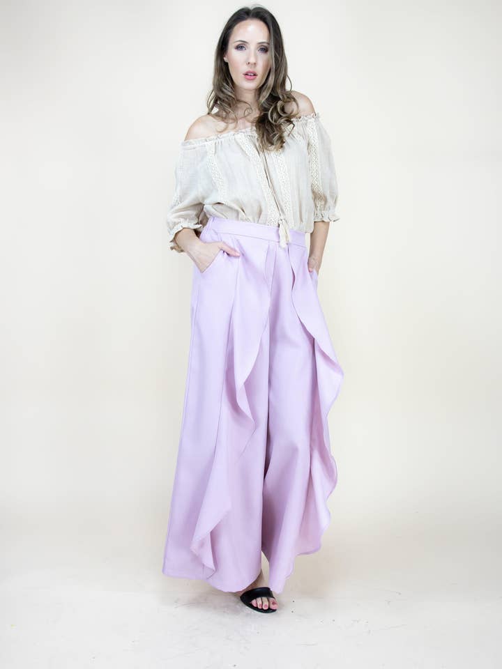 High Waisted Ruffle Pants for wholesale by Original USA