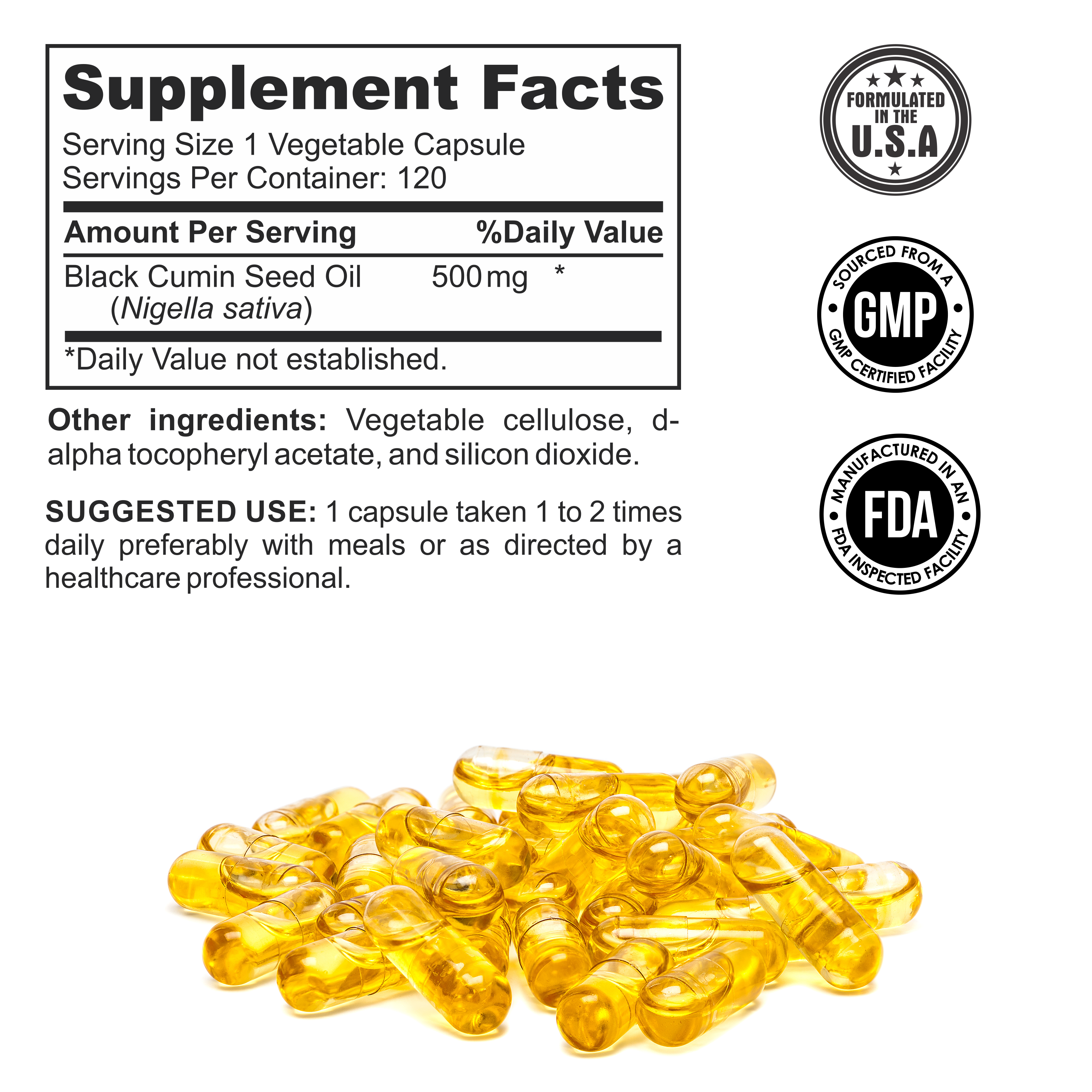 Better Place Brands – Engroshandel Kosttilskud og vitaminer – Black Seed Oil kapsler – koldpresset, veganske, 120 stk.4