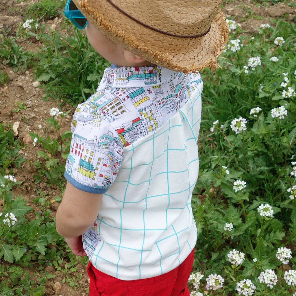 Super Bison – Engroshandel DIY-sysæt – Mønster skjorte Victor 2/12 år5