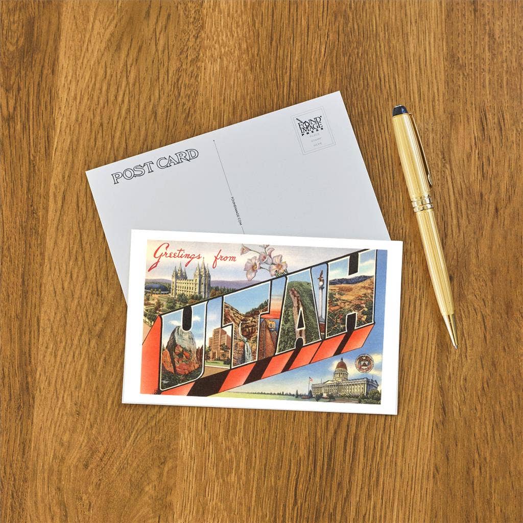 Found Image Press - Wholesale Postcard - Postcard UT-55 Greetings from Utah1