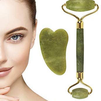 My Wholesale Warehouse - Wholesale Gua Sha tool - Glamza Jade Roller & Gua Sha Scraping Tool Set4