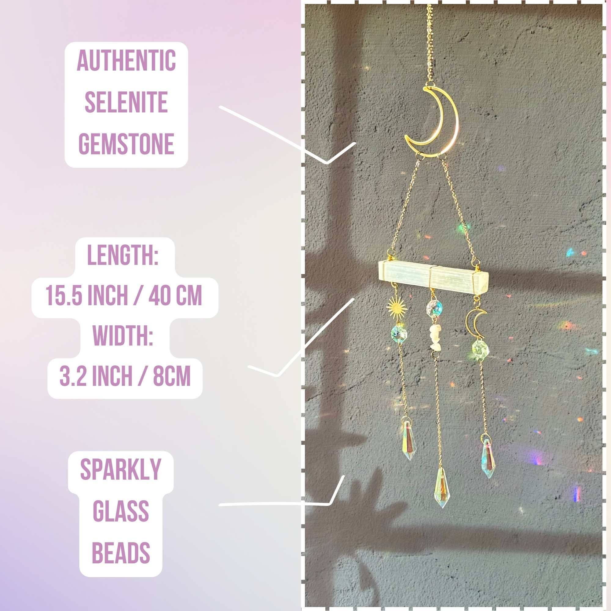 LilAryenne | Jewelry & Suncatchers – wholesale Suncatcher – Selenite Suncatcher - Crystal Window Decor Gift3