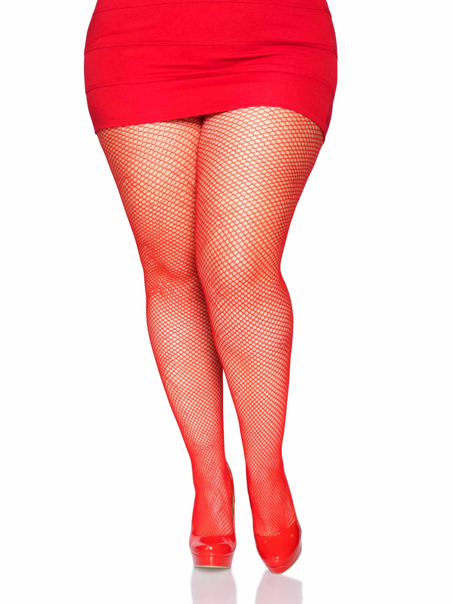 Leg Avenue - Wholesale Tights - Women's - Risa Plus Nylon Fishnet Tights8