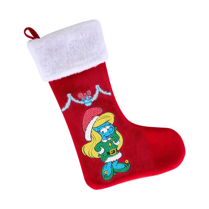 Christmas Stocking - Elf Smurfette™ for wholesale by Diamond Art Club