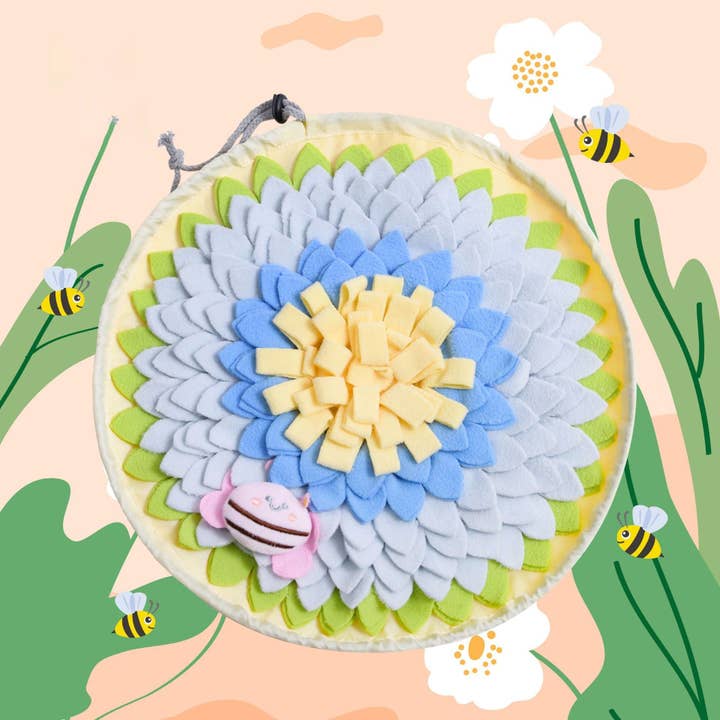 Cheerhunting - Wholesale Pet Food Mat - Dog - Snuffy - Flower Snuffle Mat for Dogs | Interactive Treat Puzzle | Washable Pet Enrichment Toy8
