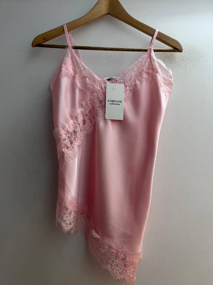 LORIANE - Vente Haut d'intérieur – femme - 11220 Haut à bretelle asymétrique en satin 8