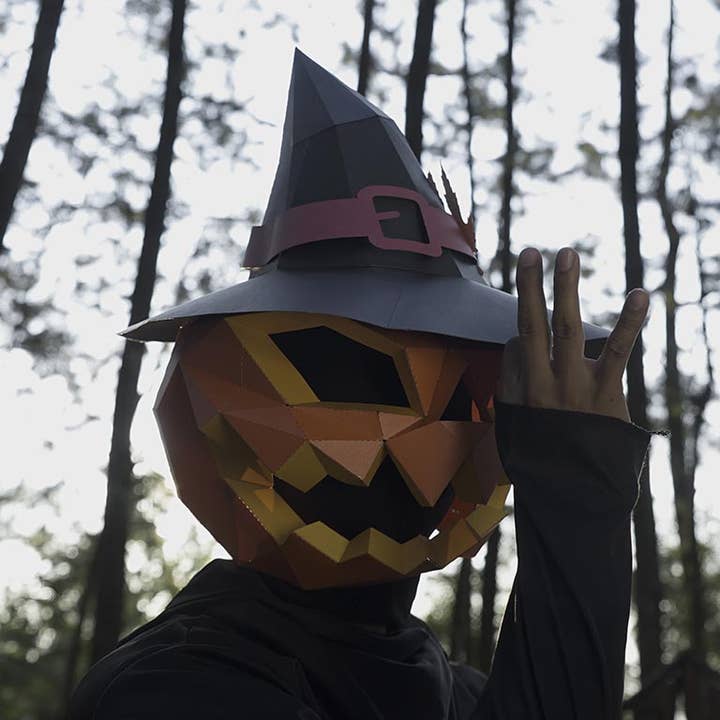 PAPERCRAFT WORLD - Wholesale DIY Craft Kit - 3D PaperCraft Pumpkin Origami Mask7