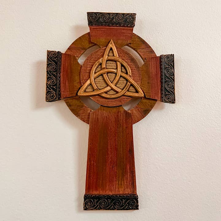 Abbey + CA Gift - Wholesale Wall Cross - Trinity Knot Wall Cross4