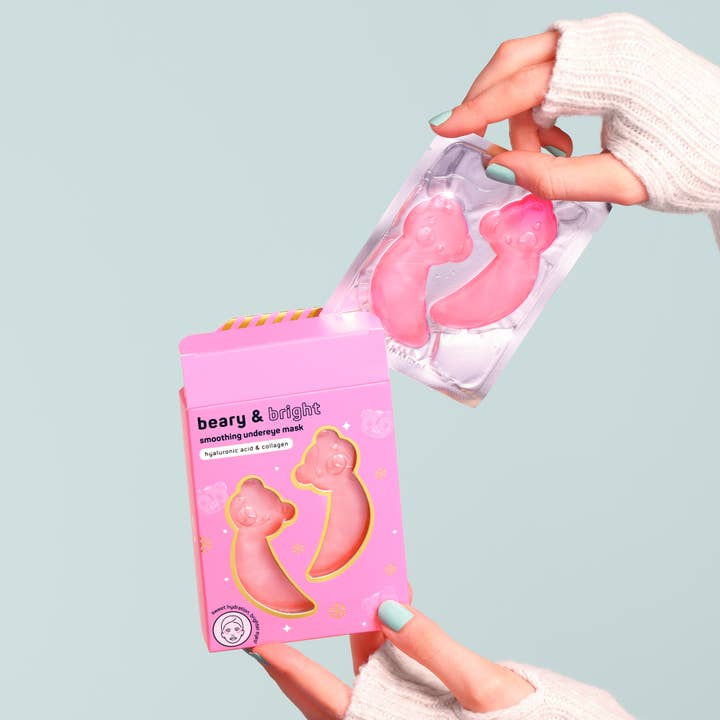 My Spa Life - Wholesale Eye Treatment Mask - Christmas Holiday Beary & Bright Smoothing Undereye Masks2