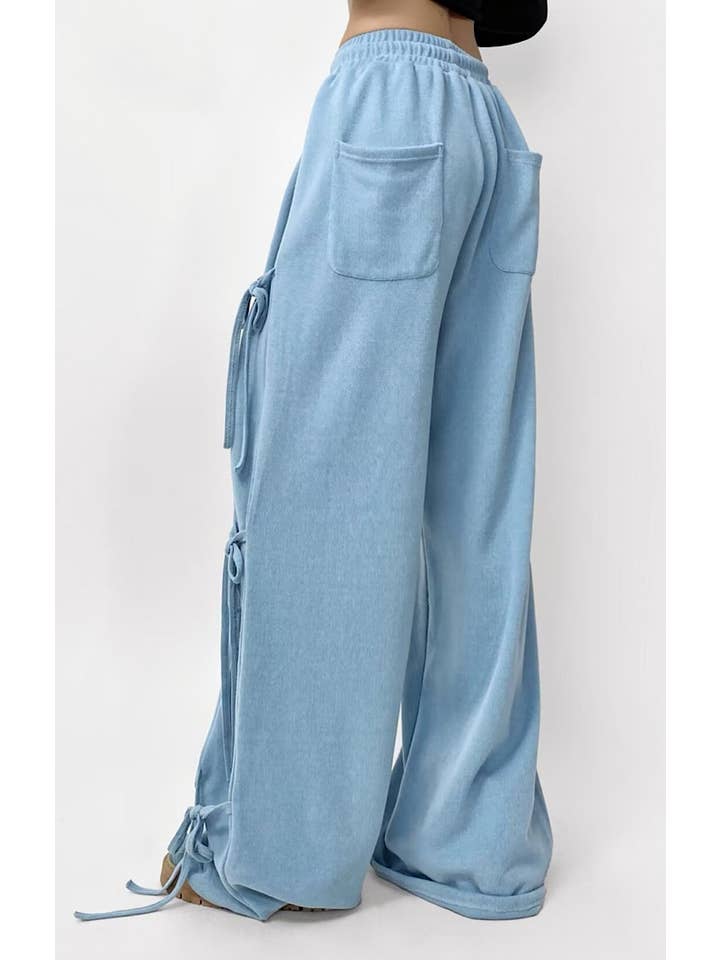 Miss Sparkling - Vente Pantalon d'intérieur/de jogging – femme - Pantalon de survêtement avec nœuds à ruban sur le côté7