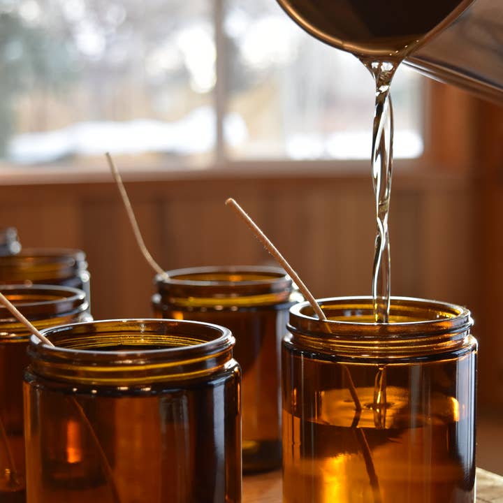 Splash N Go Farm - Wholesale Jar/Filled Candle - Sandalwood Fig - 8 oz Soy Candle