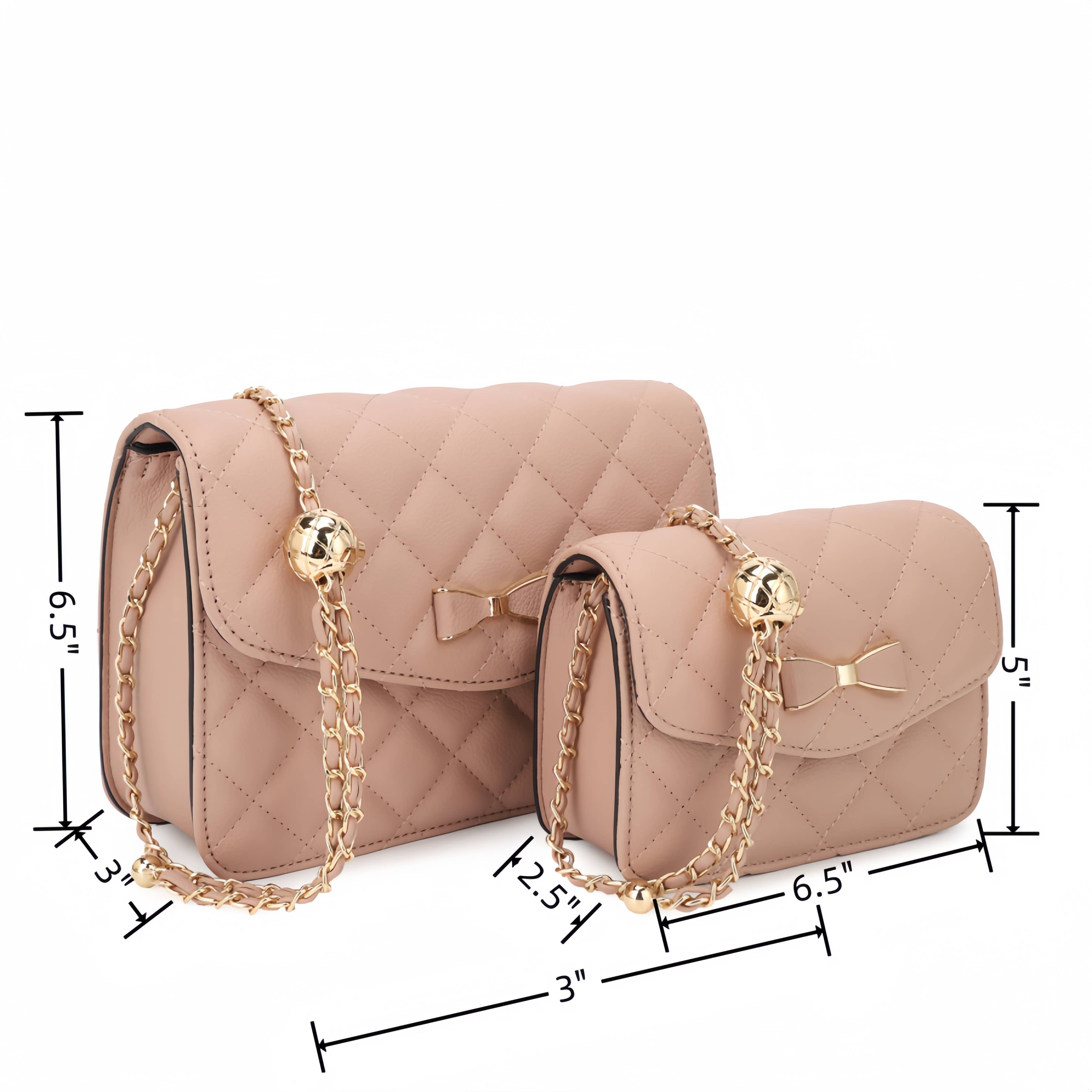 KAYLA+AVA – bolsa tiracolo - Mulher por atacado – Bolsa de tiracolo Anabel 2 em 1 com corrente de bola dourada ajustável11