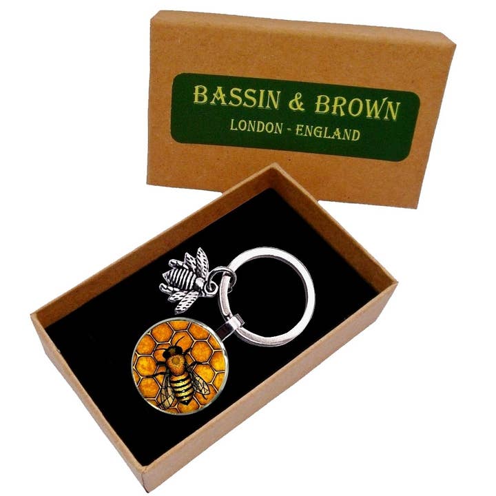 Bassin And Brown - Vendita all'ingrosso Portachiavi - Unisex - Portachiavi ape - nero e giallo