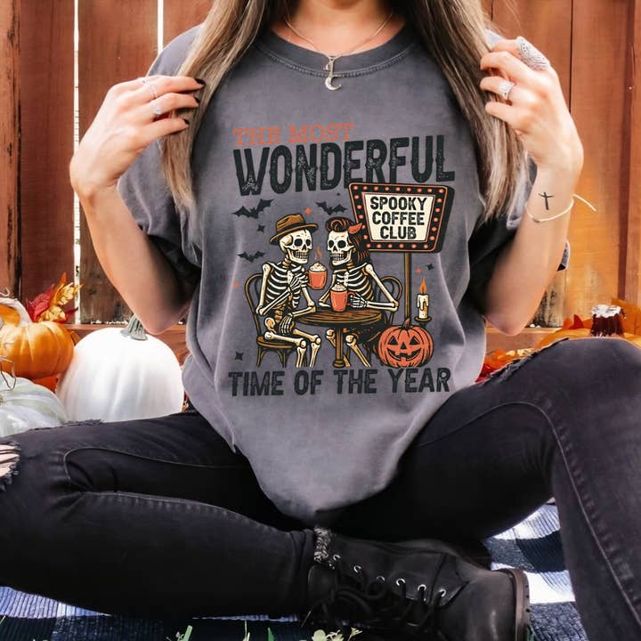 Spooky Coffee Club Topp för wholesale av Lush Designs