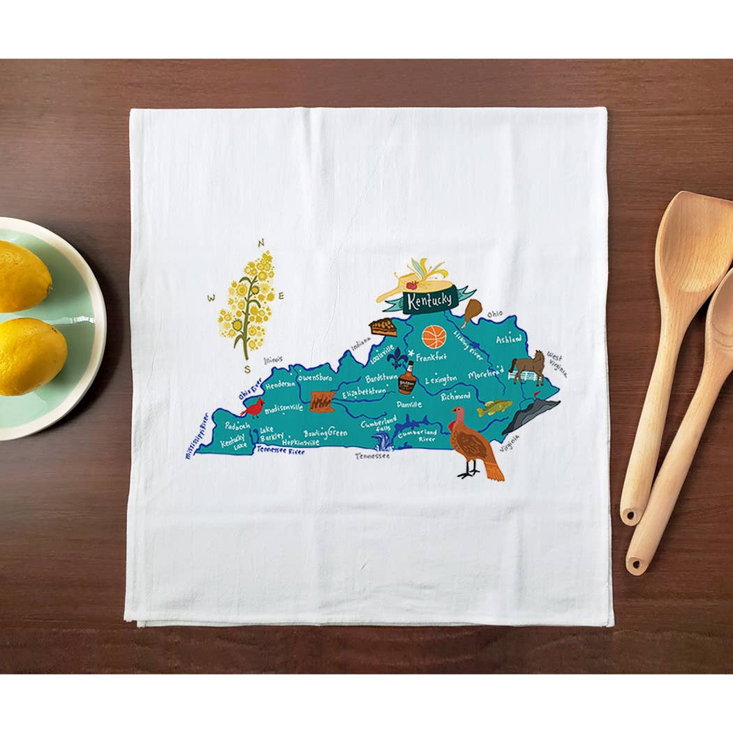 Allport Editions – Engroshandel Viskestykke – Hej USA håndklædeserie - ALLE 50 STATER HER!18