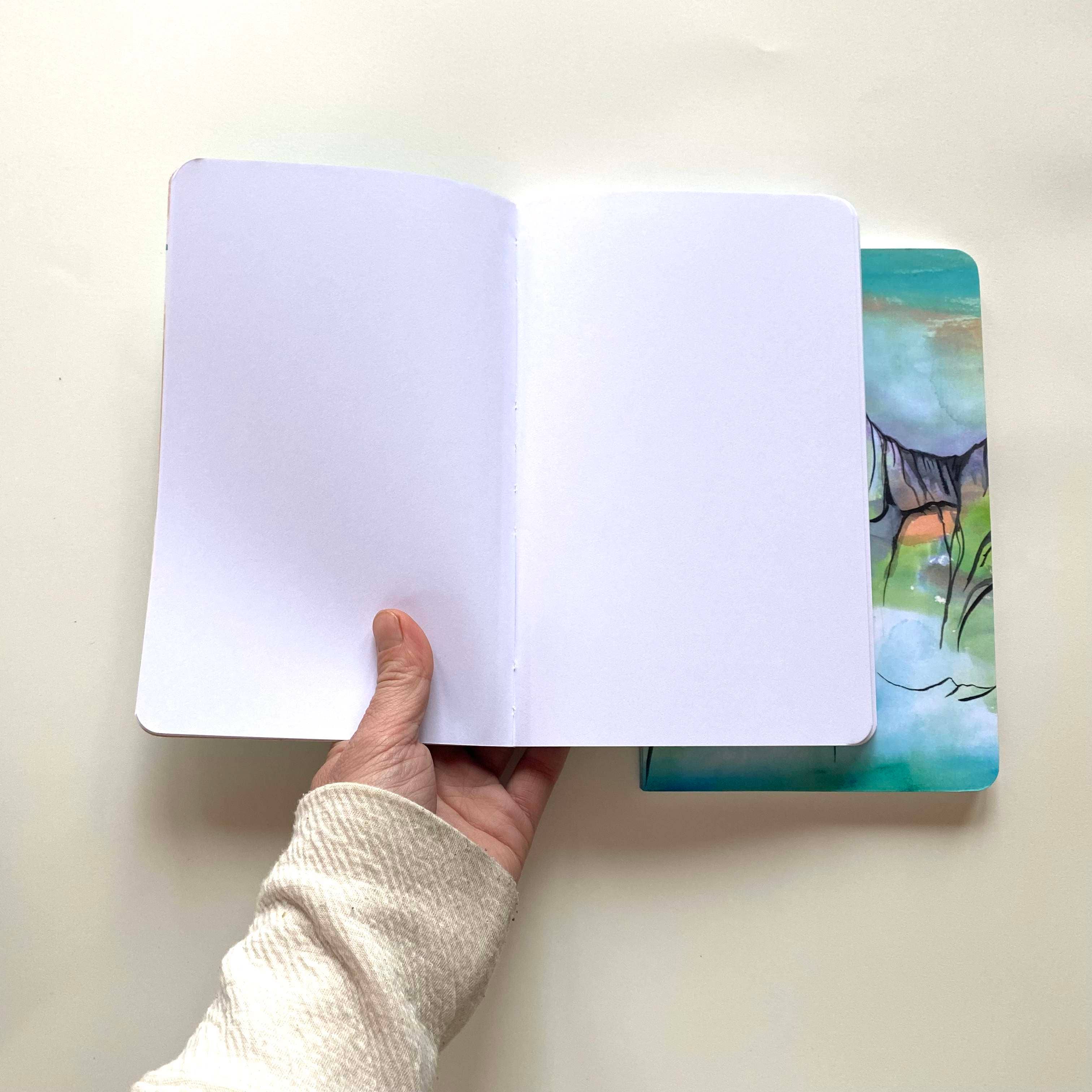Sarah Uhl - Wholesale Notebook - Mountain Art Notebook : Glass Mountain3