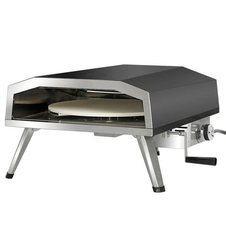 SHINERICH - Wholesale Outdoor Grill Tools - 16'' Gas Pizza Oven Black