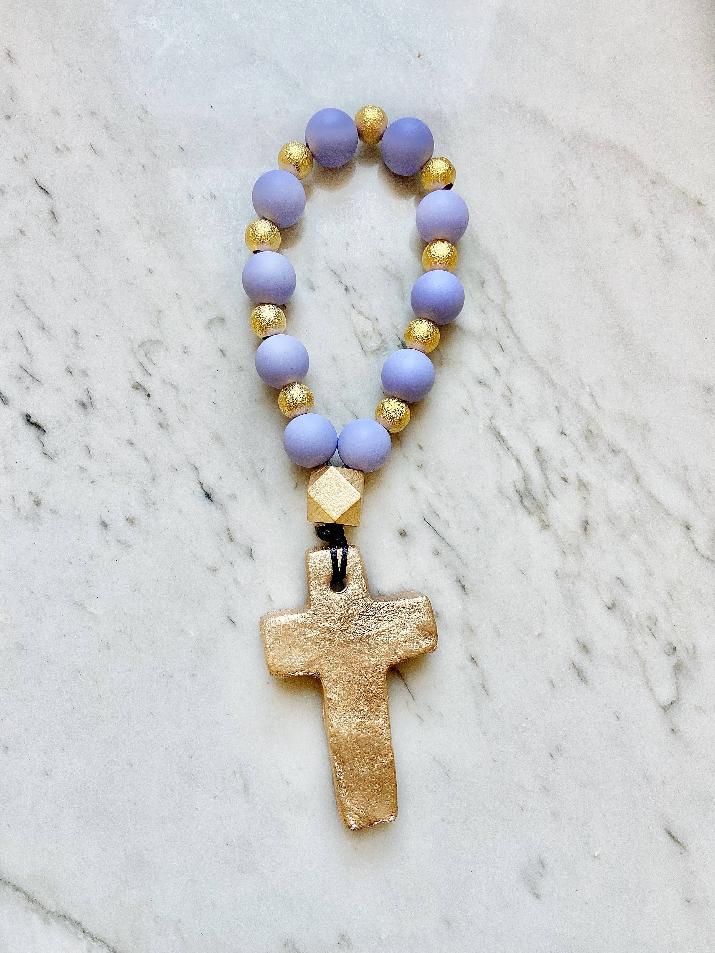 Lanyard Lovebirds – Großhandel Gebetskette für den Hals – Gebetsperlen mit goldenen Elementen5